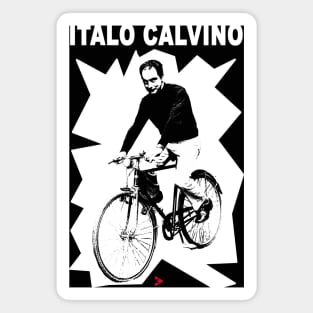 Italo Calvino in Black and White Magnet